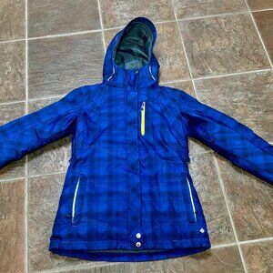 ~Columbia Jacket Women's S Purple Omni-Heat Insulated Hooded 3-1 Full Zip Puffer